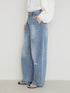 CURVED SEAM DENIM PT / Y234-31041-5